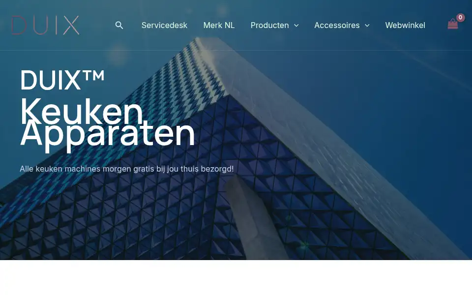 Screenshot of duix.nl