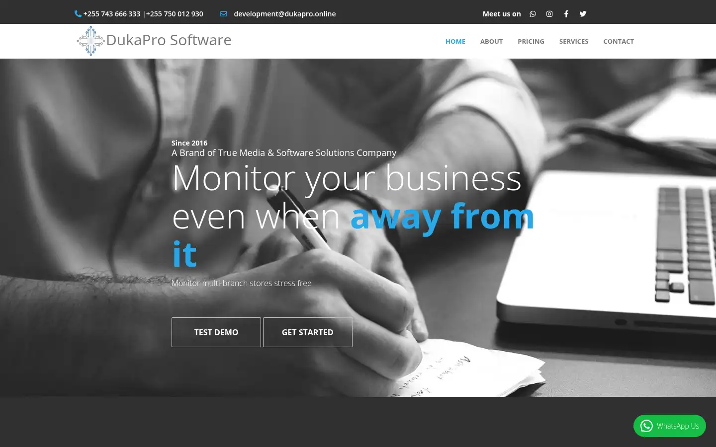 Screenshot of dukapro.online