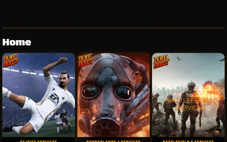 Screenshot of dukeboost.com