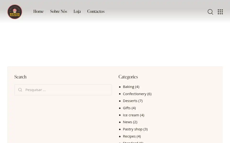 Screenshot of dulcis-peccatum.pt