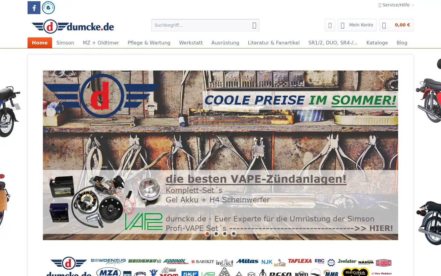 Screenshot of dumcke.de