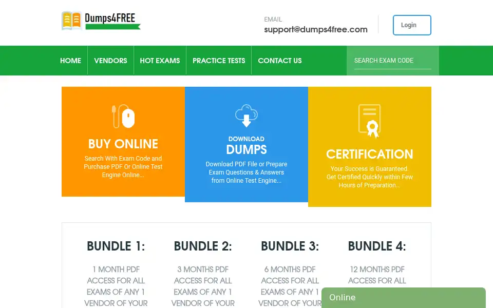 Screenshot of dumps4free.com