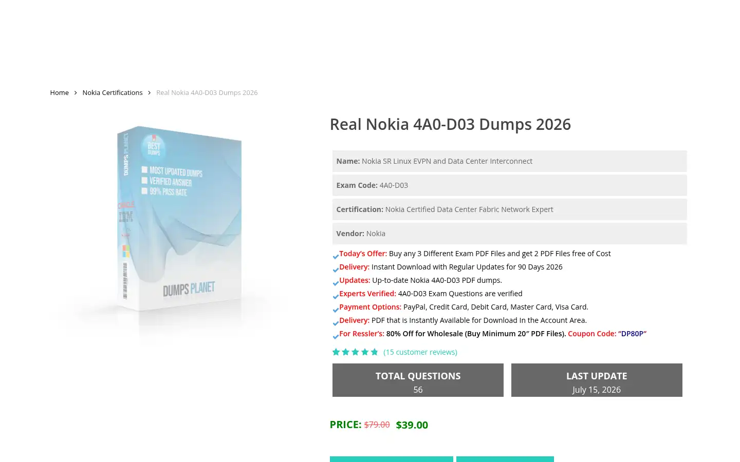 Screenshot of dumpsplanet.com
