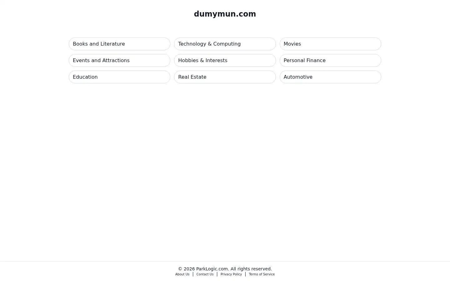 Screenshot of dumymun.com