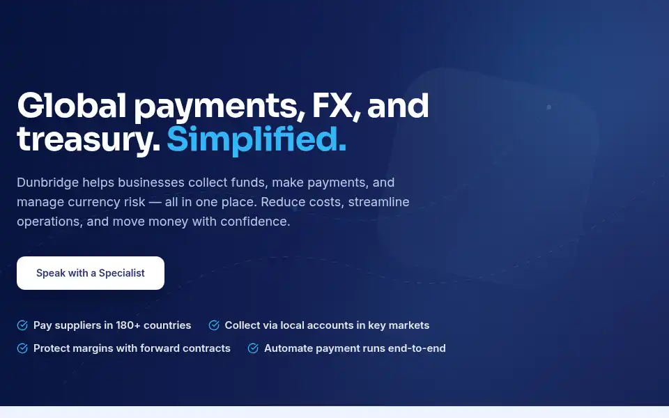 Screenshot of dunbridgefinancial.com