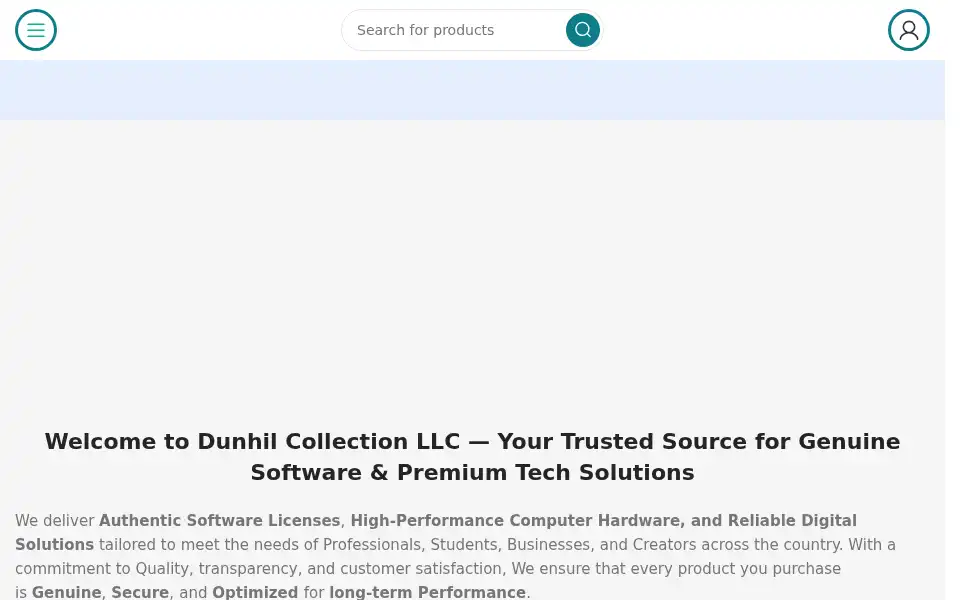 Screenshot of dunhilcollectionllc.com