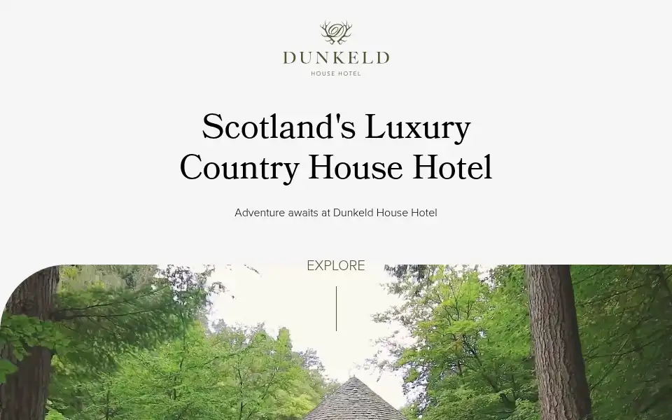 Screenshot of dunkeldhousehotel.co.uk