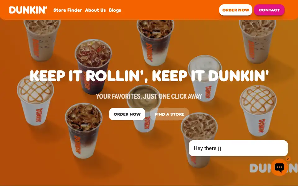 Screenshot of dunkindonuts.nl