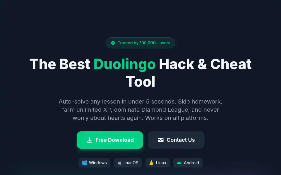 Screenshot of duohacker.net