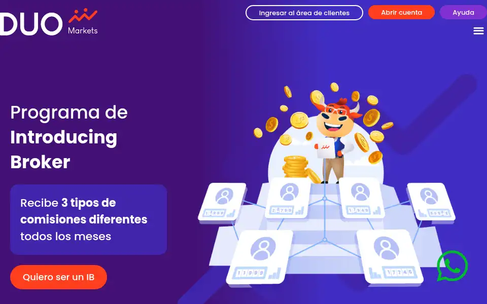 Screenshot of duomarkets.com