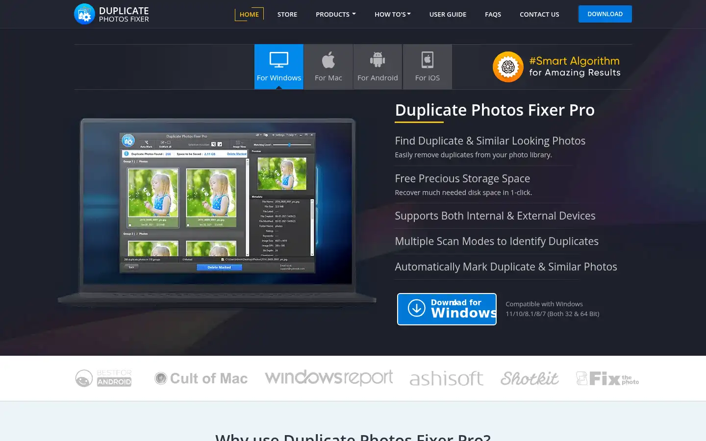 Screenshot of duplicatephotosfixer.com