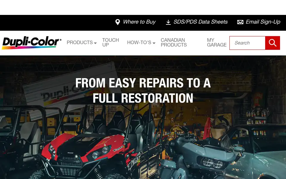 Screenshot of duplicolor.com