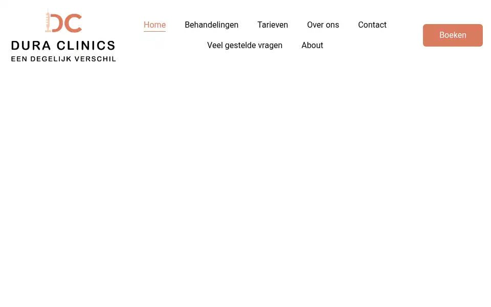 Screenshot of duraclinics.nl