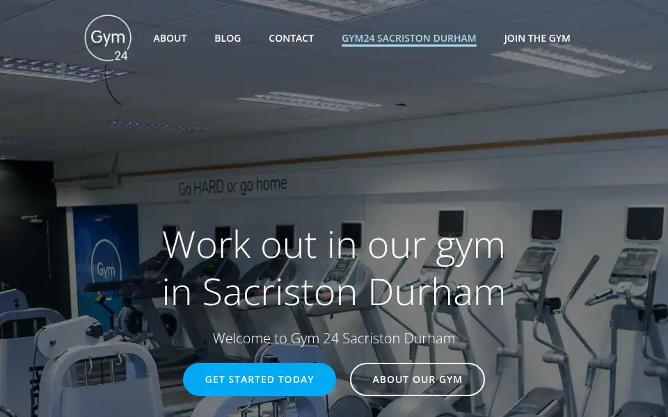 Screenshot of durhamgym.co.uk