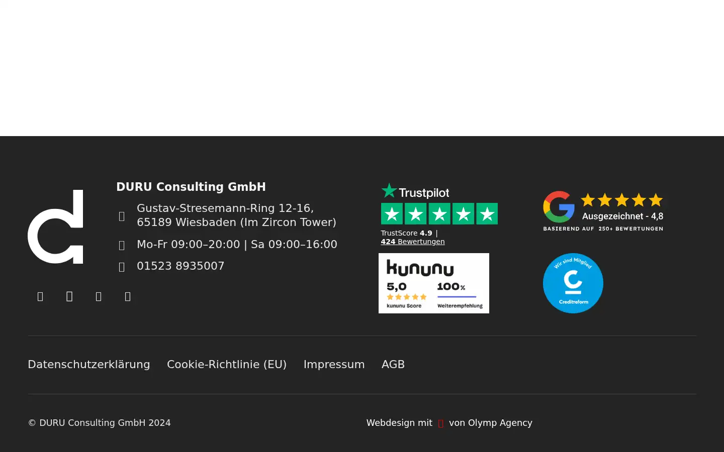 Screenshot of duru-consulting.de