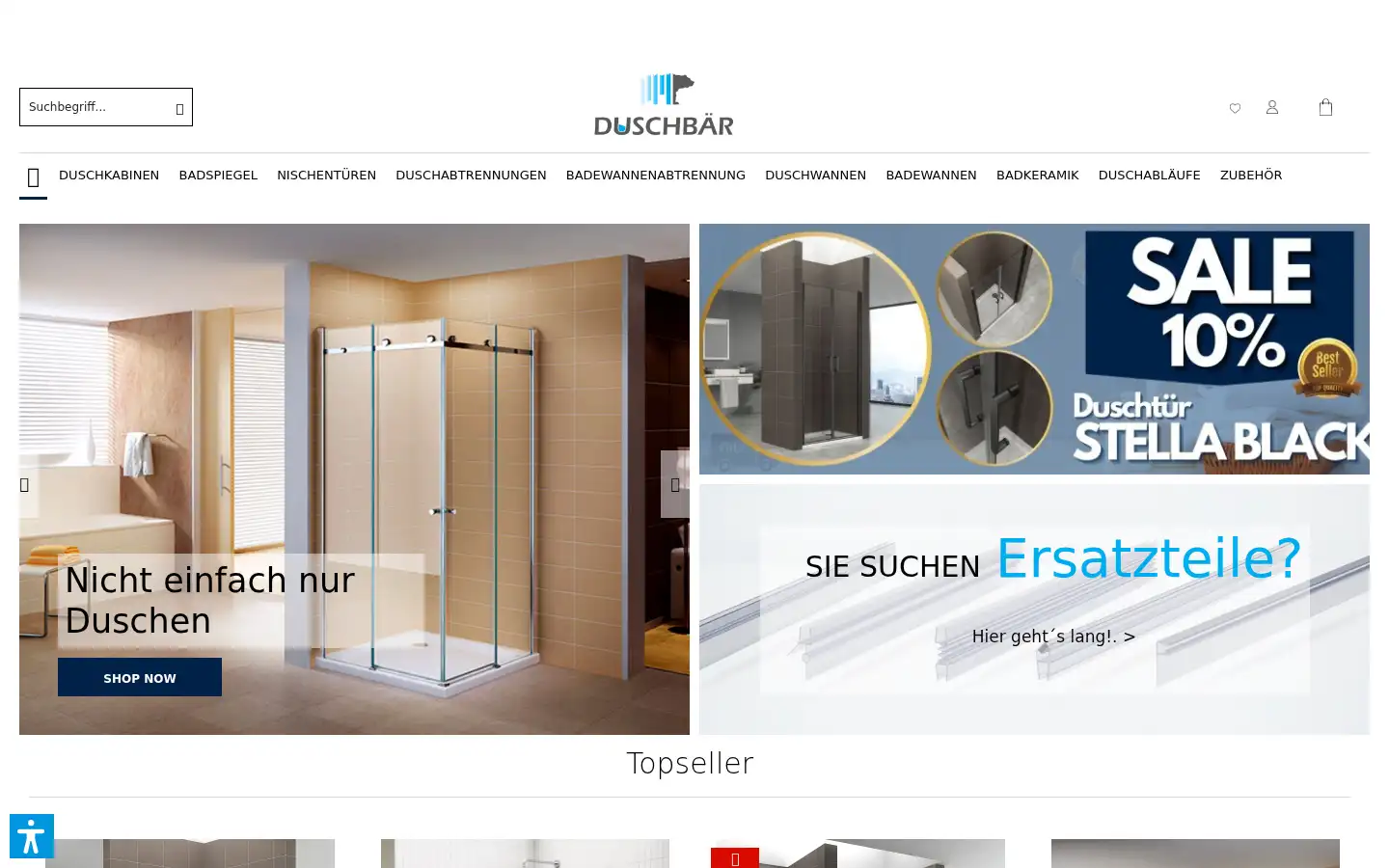 Screenshot of duschbaer.de