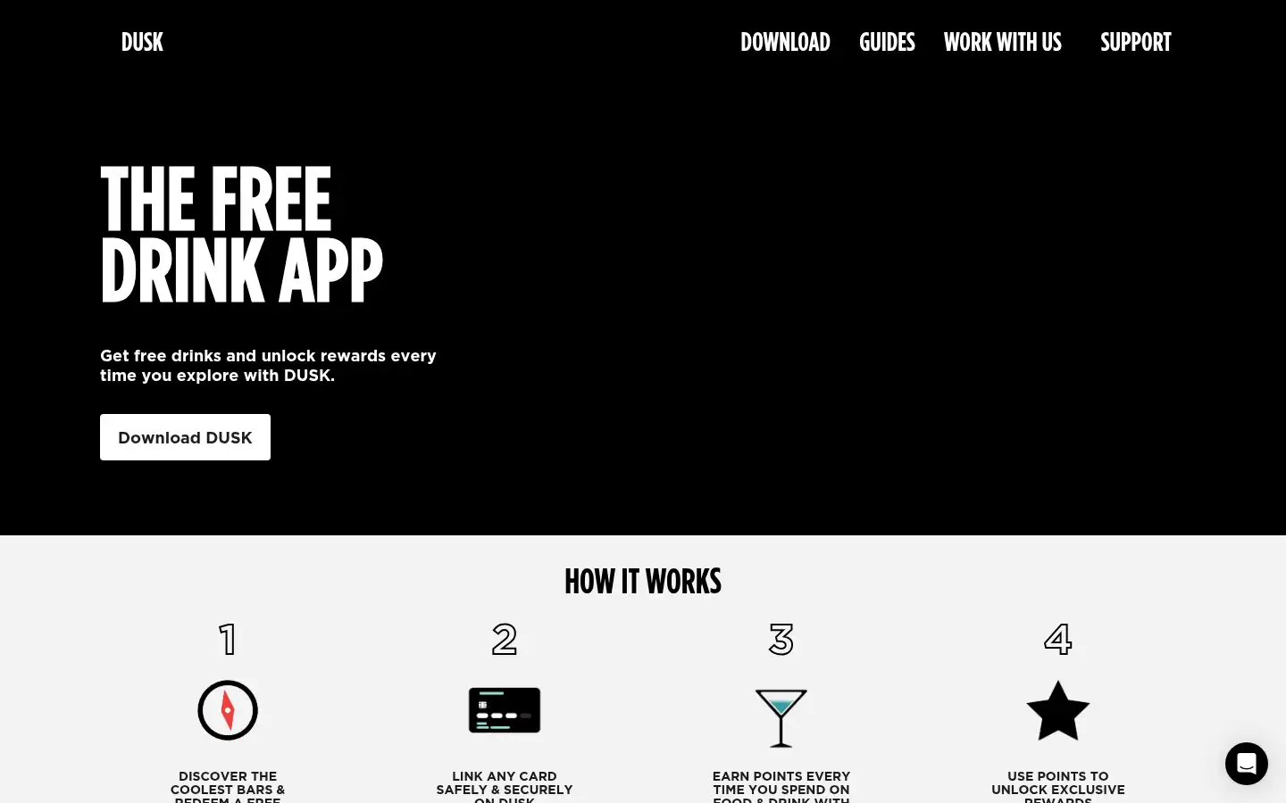Screenshot of dusk.app
