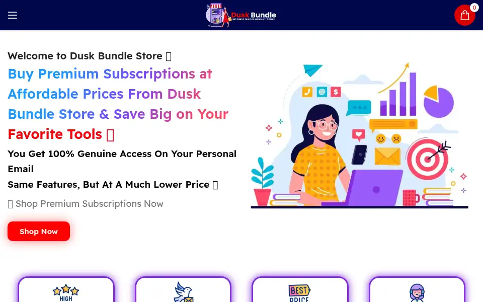 Screenshot of duskbundle.shop