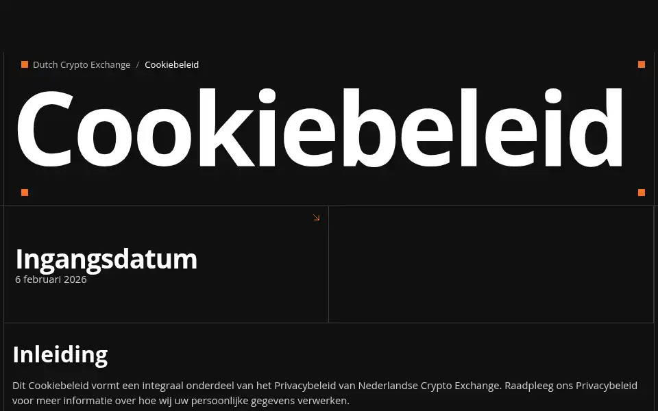 Screenshot of dutchcrypto.exchange