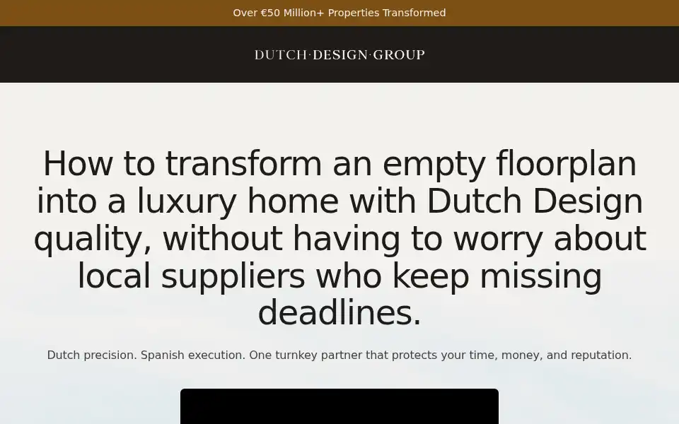 Screenshot of dutchdesigngroup.nl