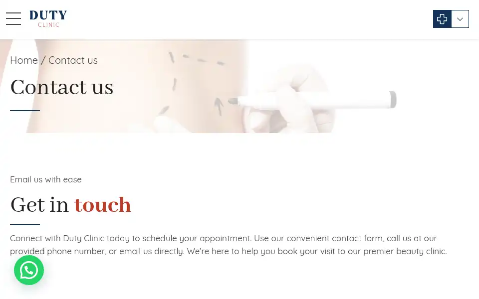 Screenshot of dutyclinic.com
