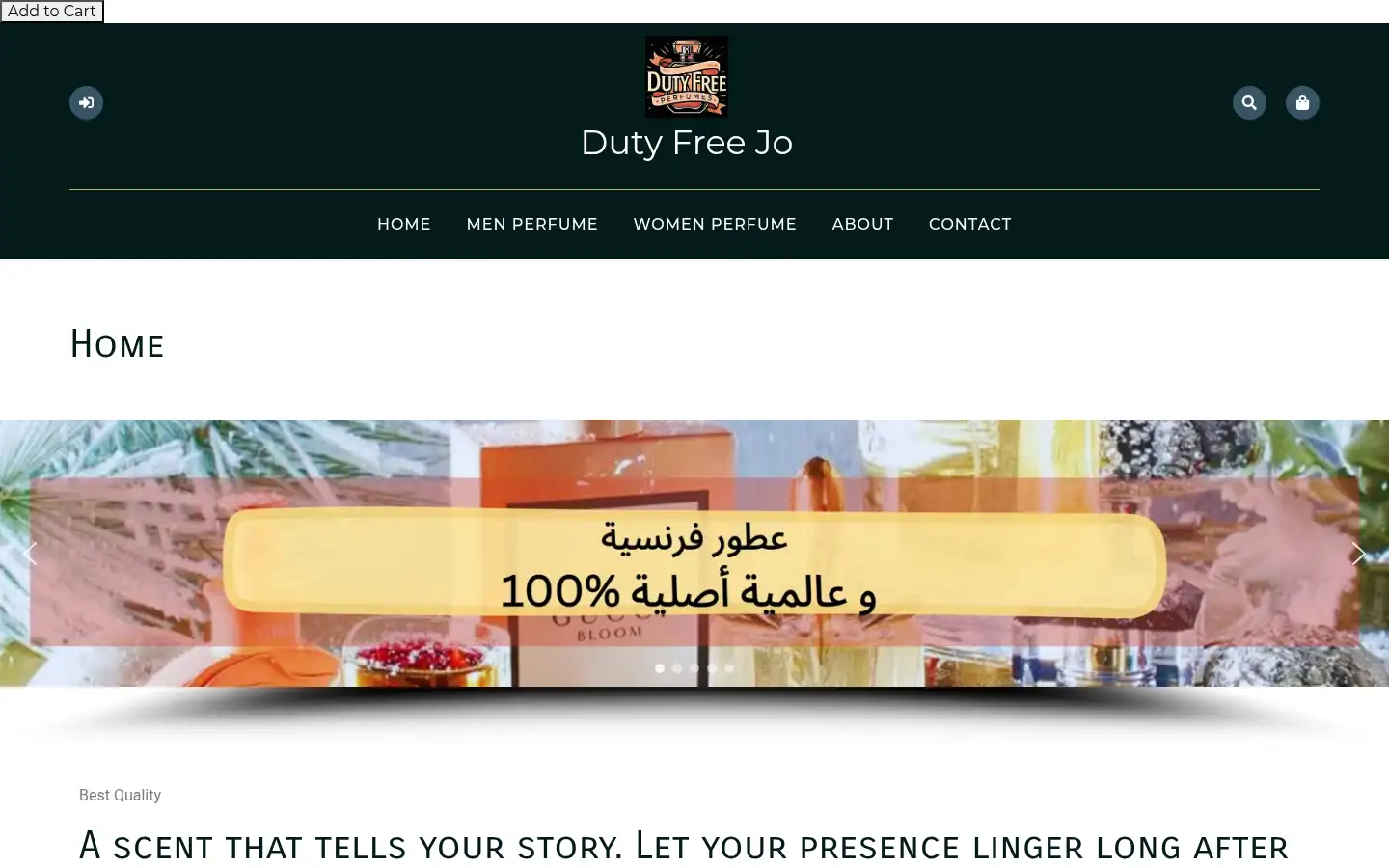 Screenshot of dutyfreejo.com
