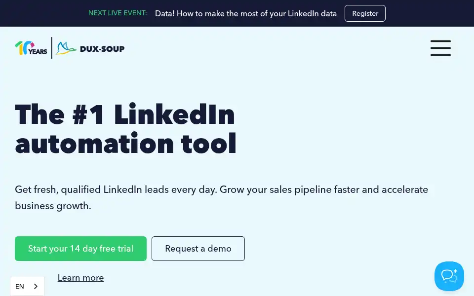 Screenshot of dux-soup.com