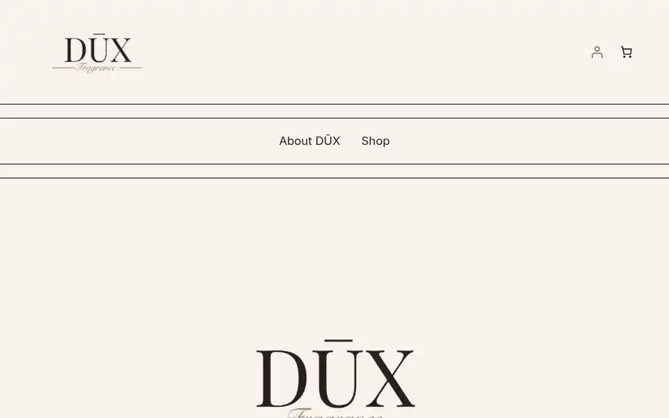 Screenshot of duxfragrance.co.uk