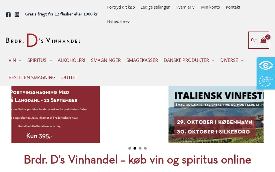 Screenshot of dvin.dk