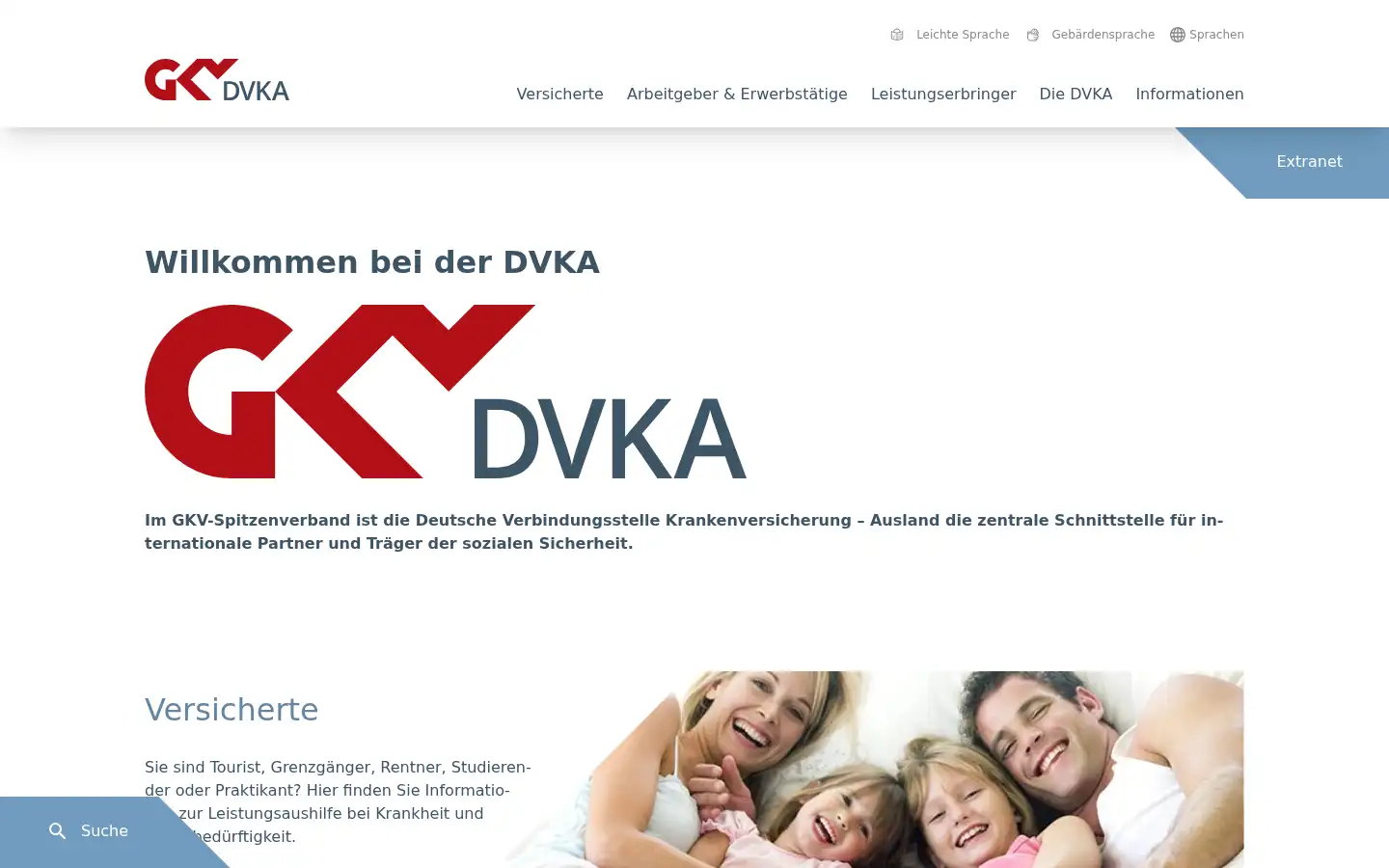 Screenshot of dvka.de