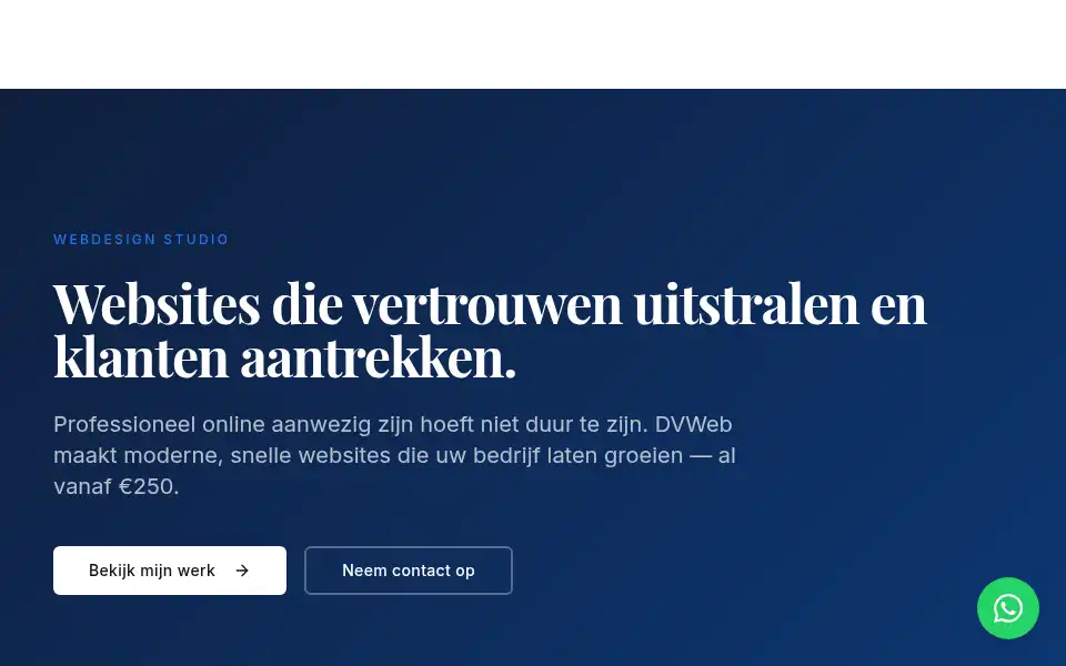 Screenshot of dvweb.nl