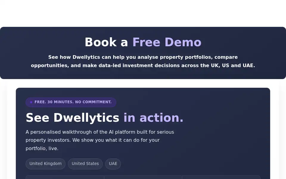 Screenshot of dwellytics.com