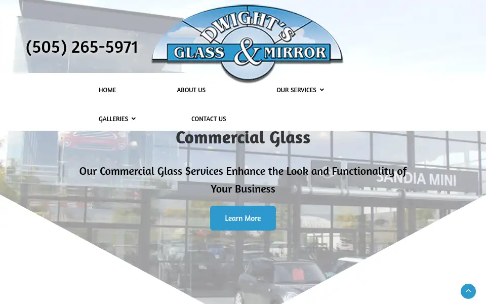 Screenshot of dwightsglass.com
