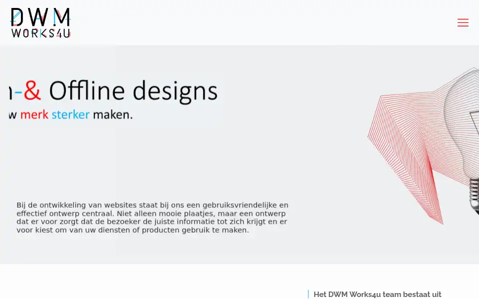 Screenshot of dwmworks4u.nl