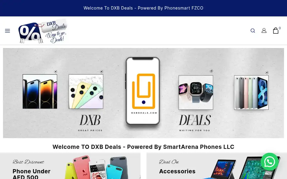 Screenshot of dxbdeals.com