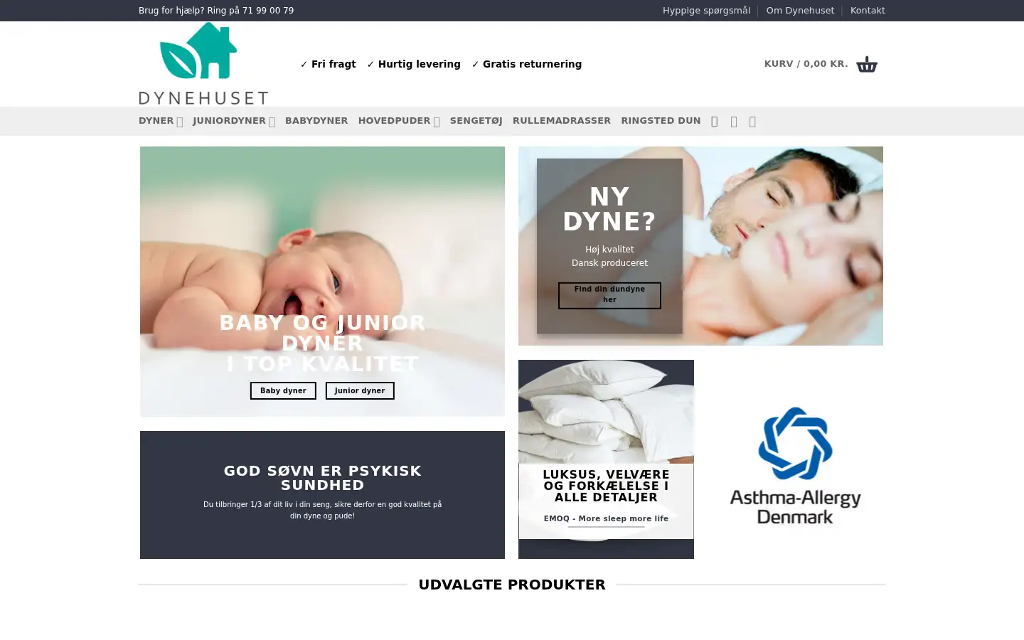 Screenshot of dynehuset.dk