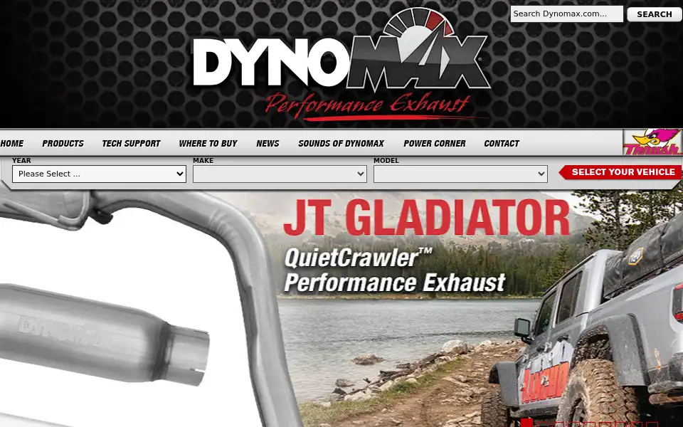 Screenshot of dynomax.com