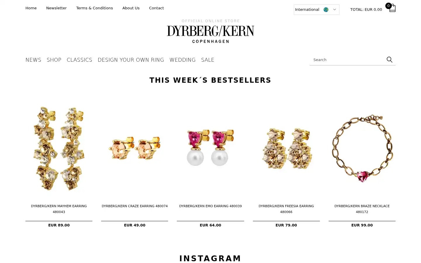 Screenshot of dyrbergkern.com