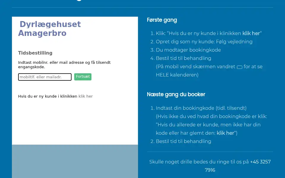 Screenshot of dyrlaege-huset.dk