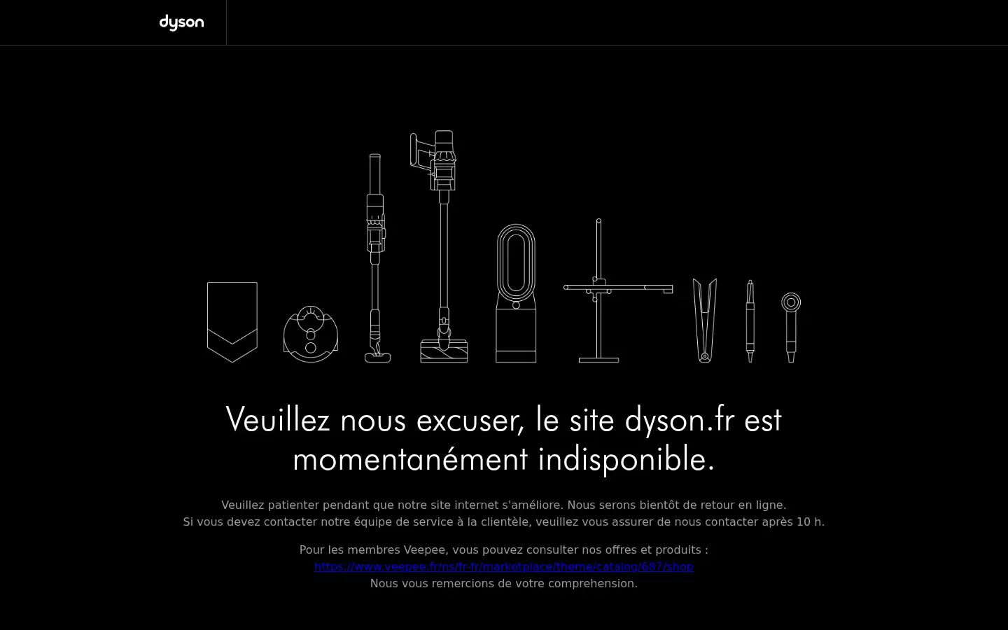 Screenshot of dyson.at