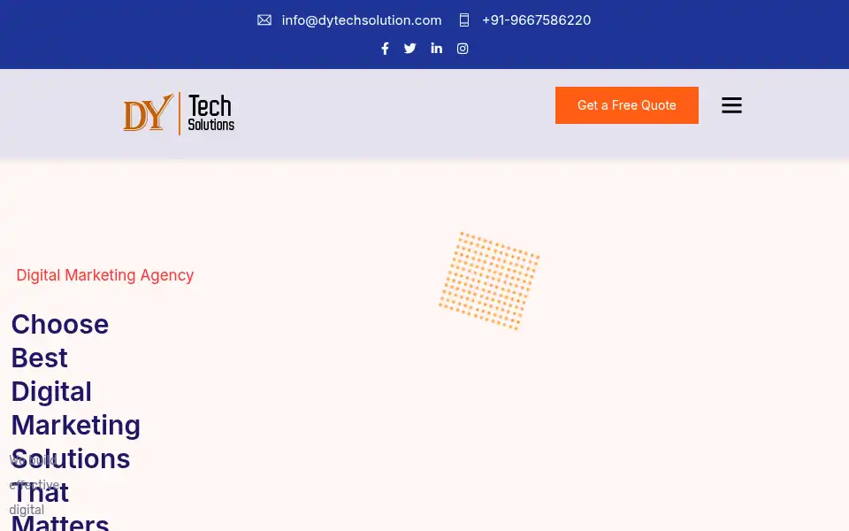 Screenshot of dytechsolution.com