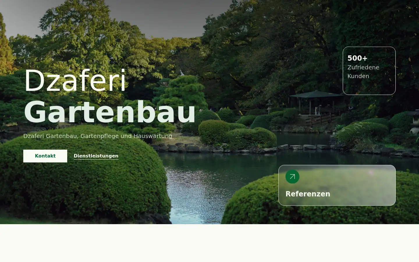 Screenshot of dzaferi-gartenbau.ch