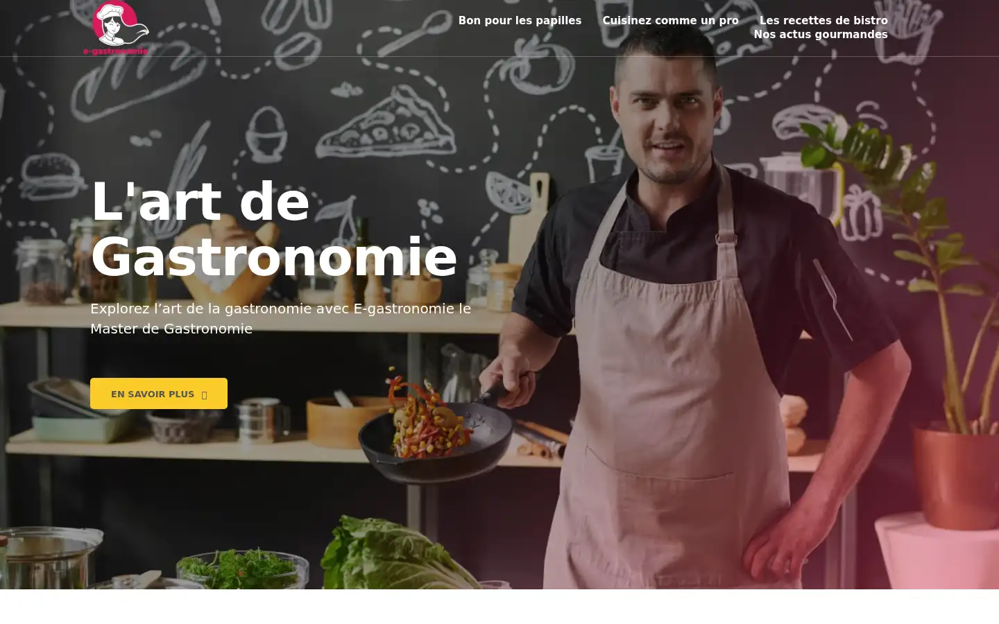 Screenshot of e-gastronomie.com