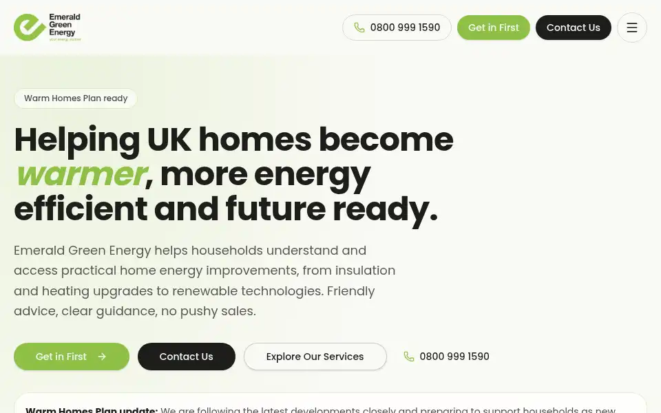 Screenshot of e-green.co.uk