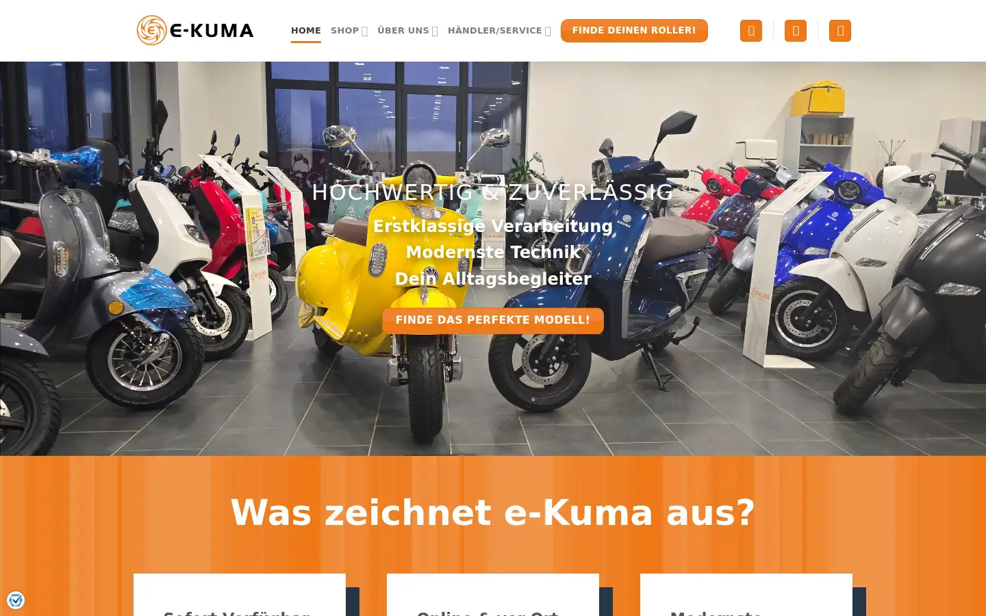 Screenshot of e-kuma.de