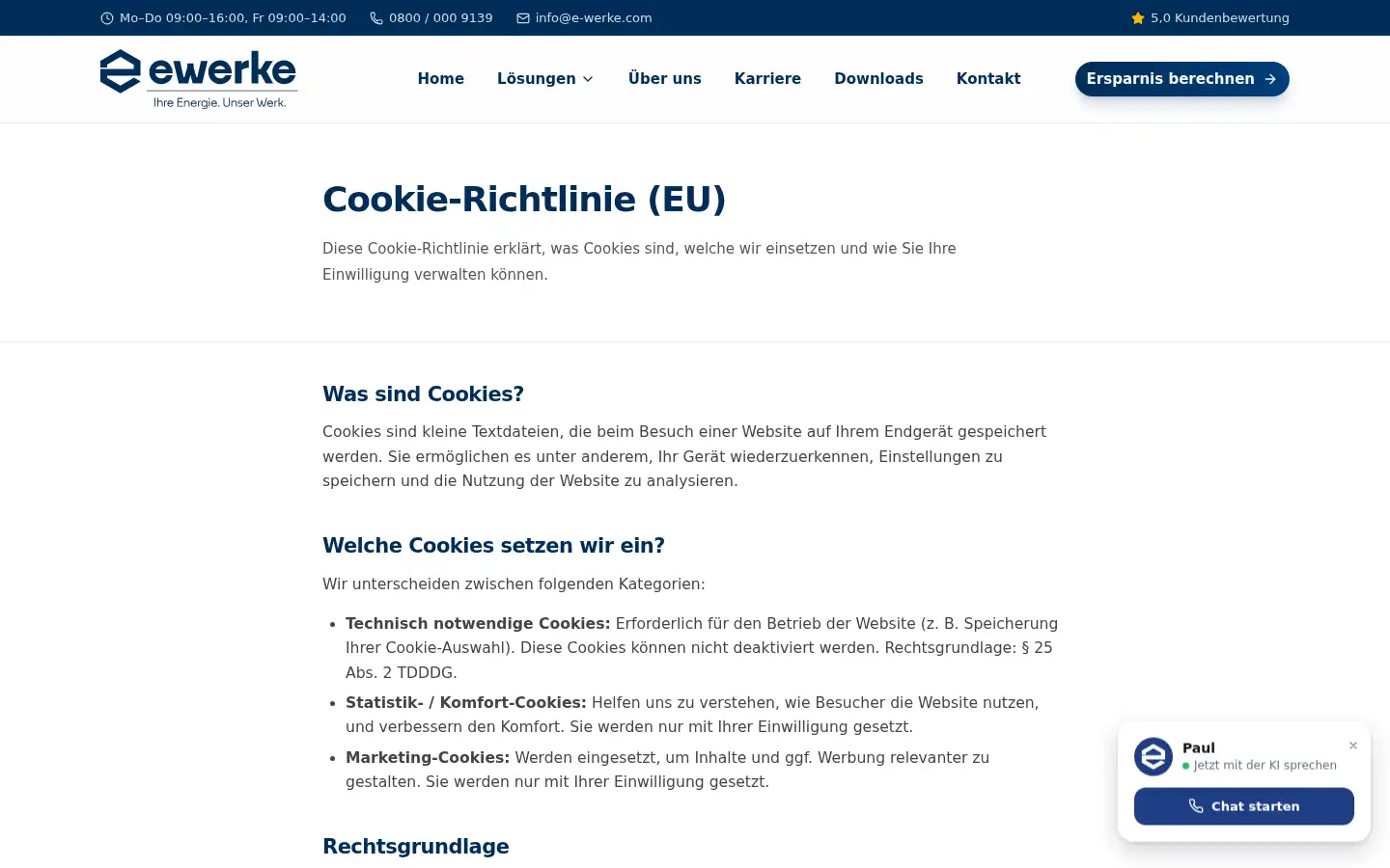 Screenshot of e-werke.com