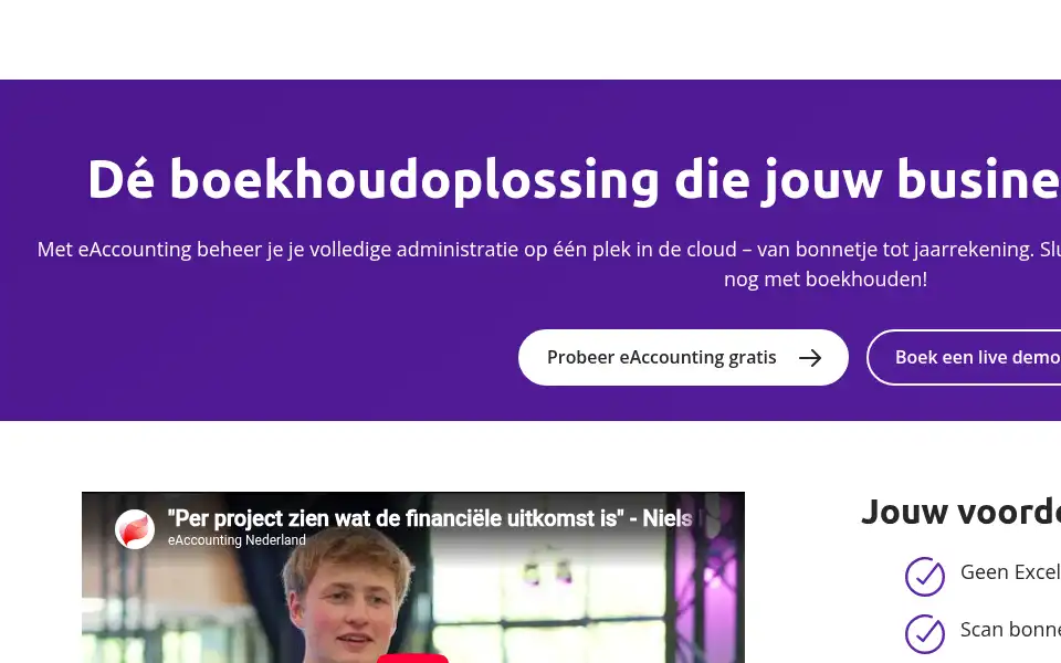 Screenshot of eaccounting.nl