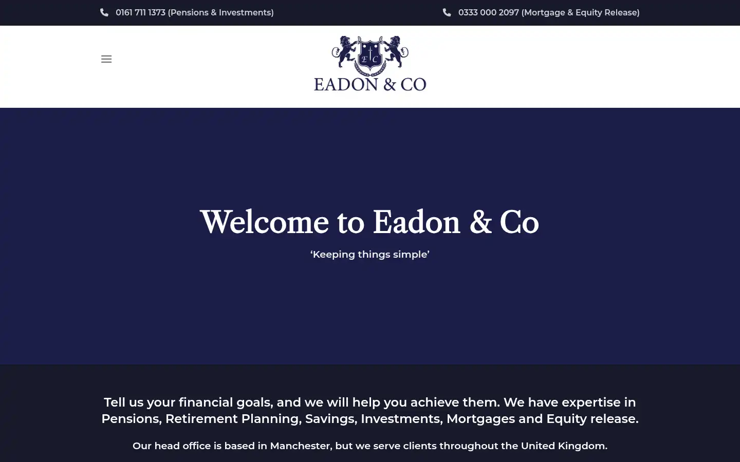 Screenshot of eadonco.com