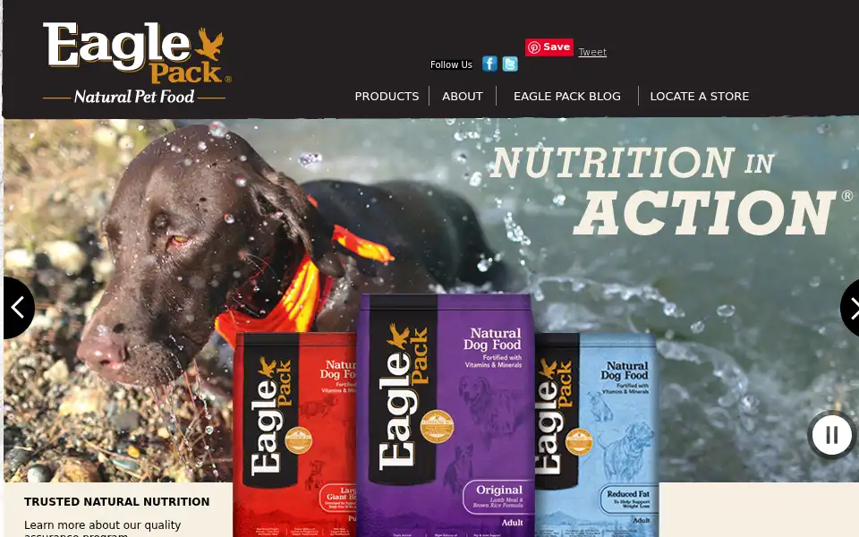 Screenshot of eaglepack.com