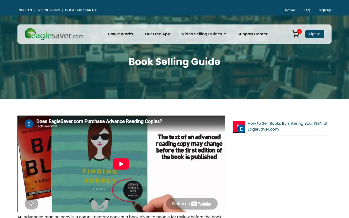 Screenshot of eaglesaver.com